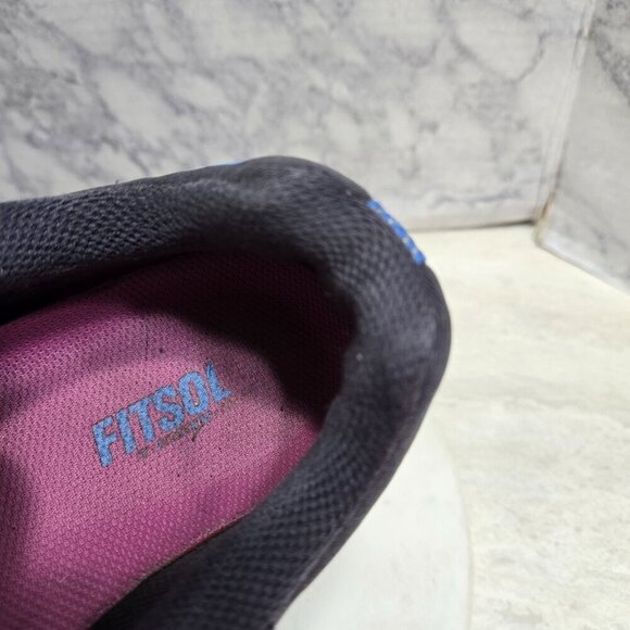 Nike Zoom Elite+ Sneakers Womens Size 11.5 Running Shoes Blue Black‎ Fitsol - Picture 9 of 15